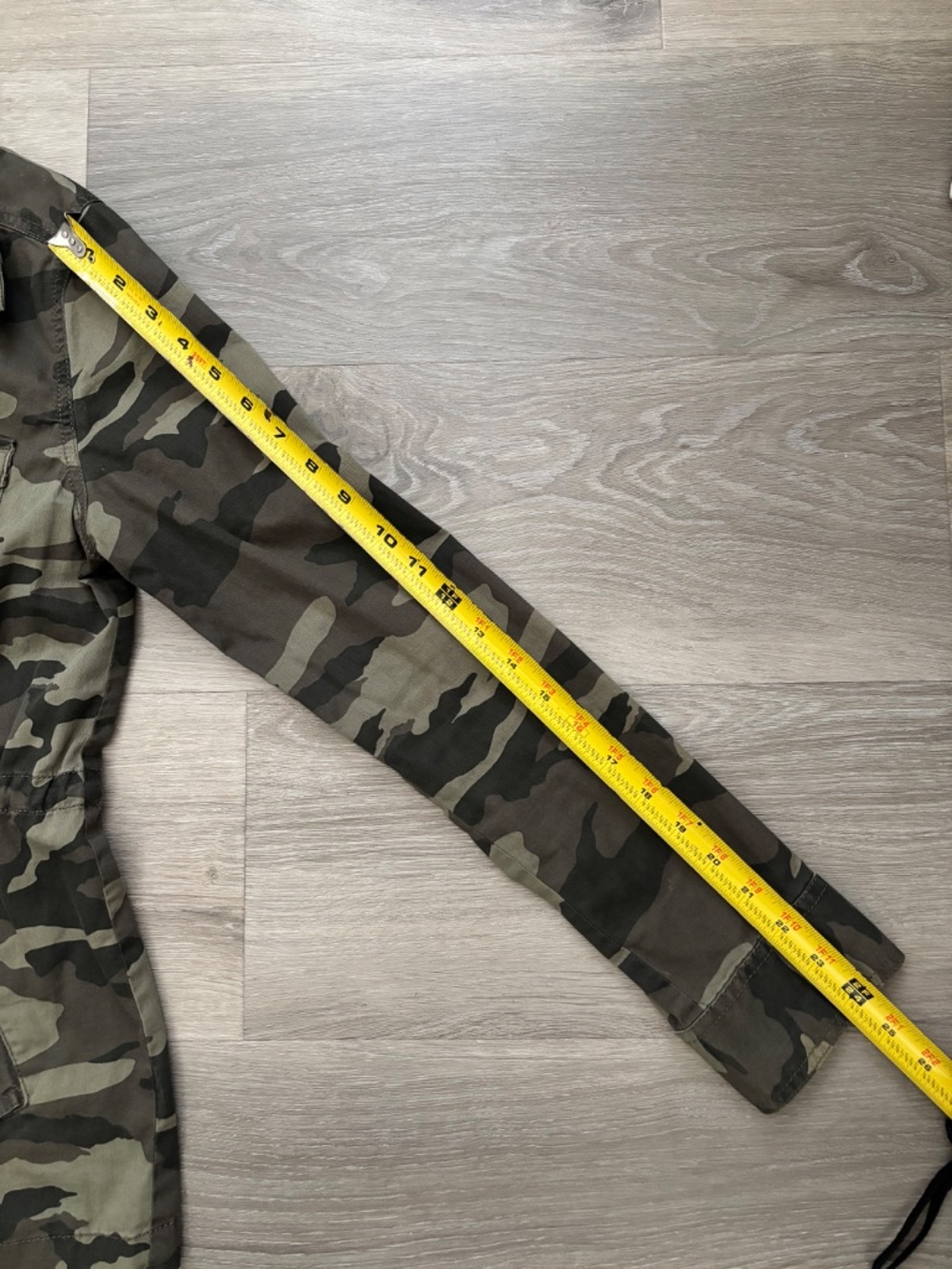 Womens Camouflage Camo Cargo Utility Military Jacket Full Zip Gorpcore Sonoma S - Picture 7 of 10